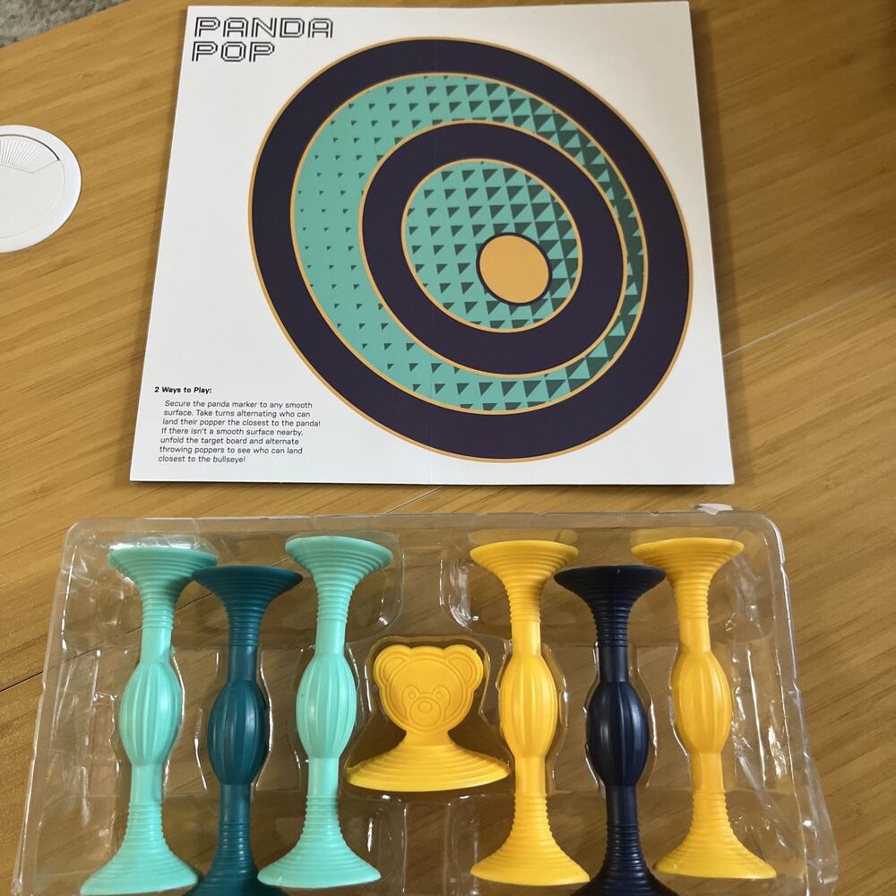 Dude Perfect Panda Pop Dart Game Silicone Suction Cup Popdarts No Box